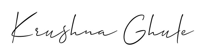 You should practise on your own different ways (Allison_Script) to write your name (Krushna Ghule) in signature. Don't let someone else do it for you. Krushna Ghule signature style 2 images and pictures png