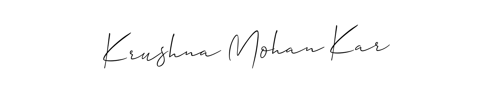 Best and Professional Signature Style for Krushna Mohan Kar. Allison_Script Best Signature Style Collection. Krushna Mohan Kar signature style 2 images and pictures png