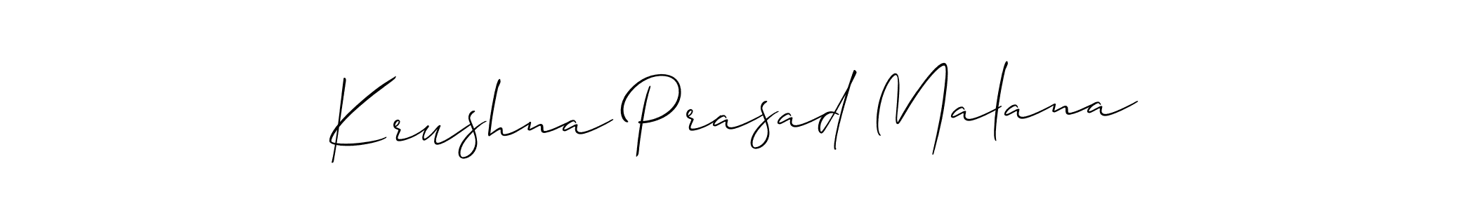 Make a beautiful signature design for name Krushna Prasad Malana. Use this online signature maker to create a handwritten signature for free. Krushna Prasad Malana signature style 2 images and pictures png