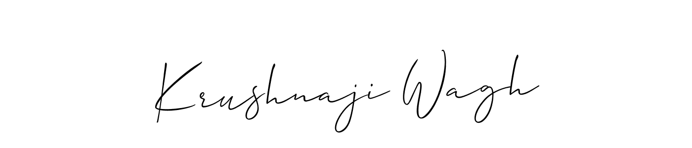 How to Draw Krushnaji Wagh signature style? Allison_Script is a latest design signature styles for name Krushnaji Wagh. Krushnaji Wagh signature style 2 images and pictures png