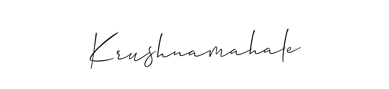 Here are the top 10 professional signature styles for the name Krushnamahale. These are the best autograph styles you can use for your name. Krushnamahale signature style 2 images and pictures png