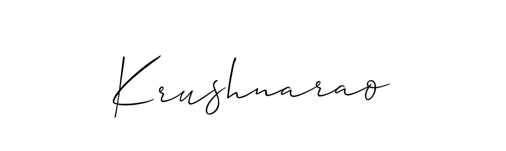 You can use this online signature creator to create a handwritten signature for the name Krushnarao. This is the best online autograph maker. Krushnarao signature style 2 images and pictures png