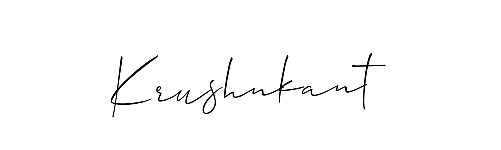 You can use this online signature creator to create a handwritten signature for the name Krushnkant. This is the best online autograph maker. Krushnkant signature style 2 images and pictures png