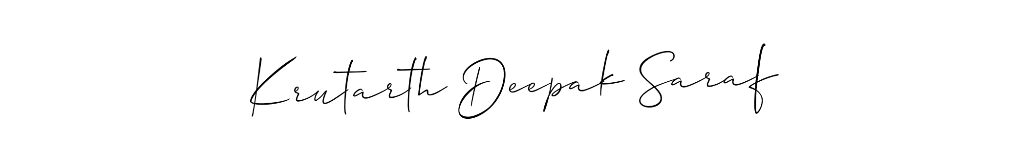 Check out images of Autograph of Krutarth Deepak Saraf name. Actor Krutarth Deepak Saraf Signature Style. Allison_Script is a professional sign style online. Krutarth Deepak Saraf signature style 2 images and pictures png