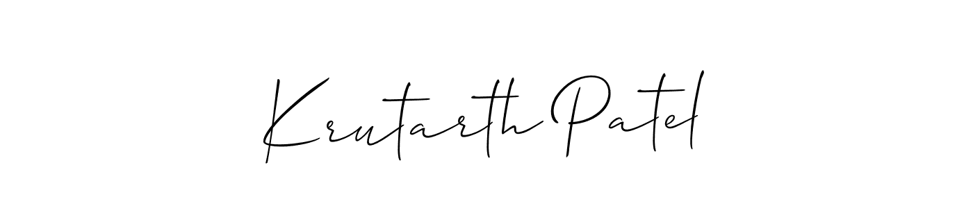 This is the best signature style for the Krutarth Patel name. Also you like these signature font (Allison_Script). Mix name signature. Krutarth Patel signature style 2 images and pictures png