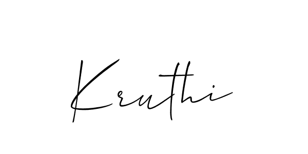 How to make Kruthi name signature. Use Allison_Script style for creating short signs online. This is the latest handwritten sign. Kruthi signature style 2 images and pictures png