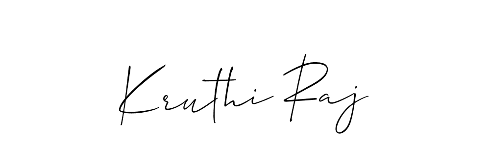 Kruthi Raj stylish signature style. Best Handwritten Sign (Allison_Script) for my name. Handwritten Signature Collection Ideas for my name Kruthi Raj. Kruthi Raj signature style 2 images and pictures png