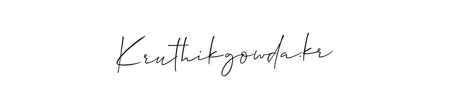 Make a beautiful signature design for name Kruthikgowda.kr. Use this online signature maker to create a handwritten signature for free. Kruthikgowda.kr signature style 2 images and pictures png