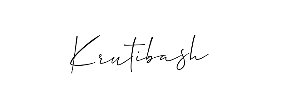 Krutibash stylish signature style. Best Handwritten Sign (Allison_Script) for my name. Handwritten Signature Collection Ideas for my name Krutibash. Krutibash signature style 2 images and pictures png