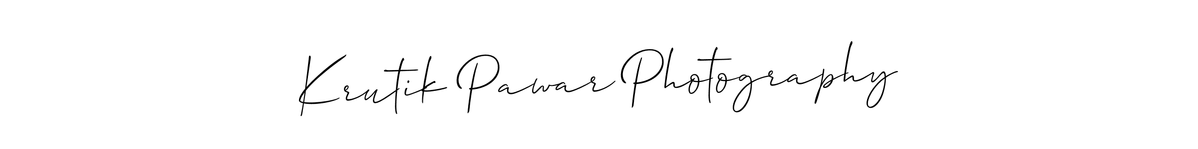 Design your own signature with our free online signature maker. With this signature software, you can create a handwritten (Allison_Script) signature for name Krutik Pawar Photography. Krutik Pawar Photography signature style 2 images and pictures png
