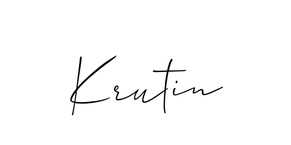 You can use this online signature creator to create a handwritten signature for the name Krutin. This is the best online autograph maker. Krutin signature style 2 images and pictures png