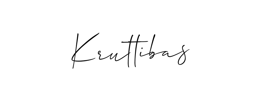 How to make Kruttibas signature? Allison_Script is a professional autograph style. Create handwritten signature for Kruttibas name. Kruttibas signature style 2 images and pictures png