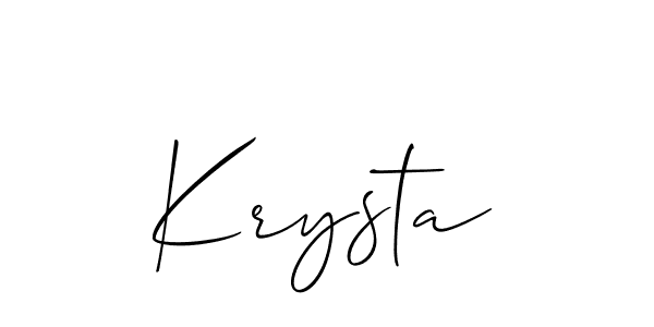 How to make Krysta name signature. Use Allison_Script style for creating short signs online. This is the latest handwritten sign. Krysta signature style 2 images and pictures png