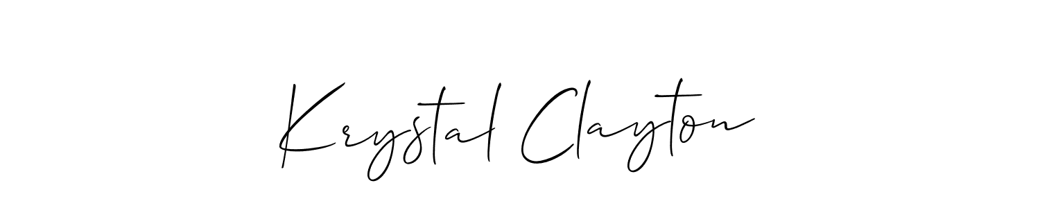 How to Draw Krystal Clayton signature style? Allison_Script is a latest design signature styles for name Krystal Clayton. Krystal Clayton signature style 2 images and pictures png