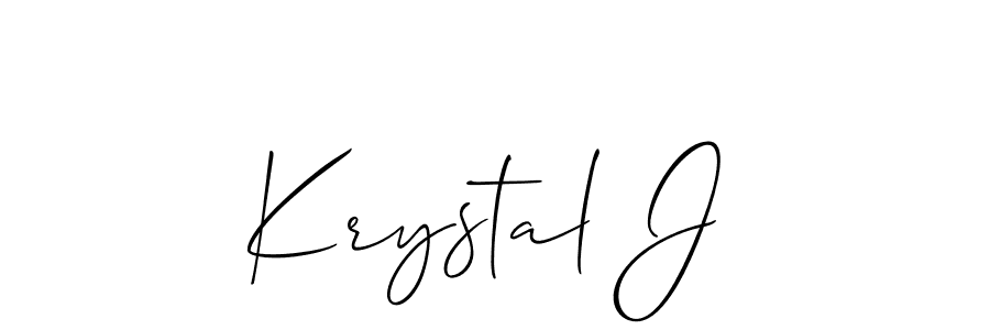 Also we have Krystal J name is the best signature style. Create professional handwritten signature collection using Allison_Script autograph style. Krystal J signature style 2 images and pictures png