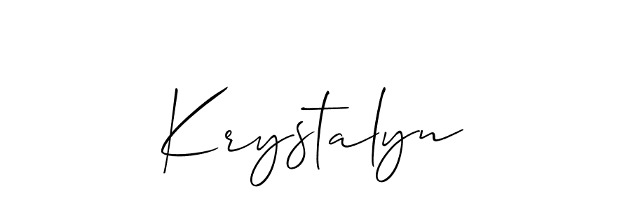 Make a short Krystalyn signature style. Manage your documents anywhere anytime using Allison_Script. Create and add eSignatures, submit forms, share and send files easily. Krystalyn signature style 2 images and pictures png