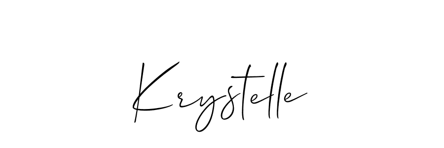 Once you've used our free online signature maker to create your best signature Allison_Script style, it's time to enjoy all of the benefits that Krystelle name signing documents. Krystelle signature style 2 images and pictures png