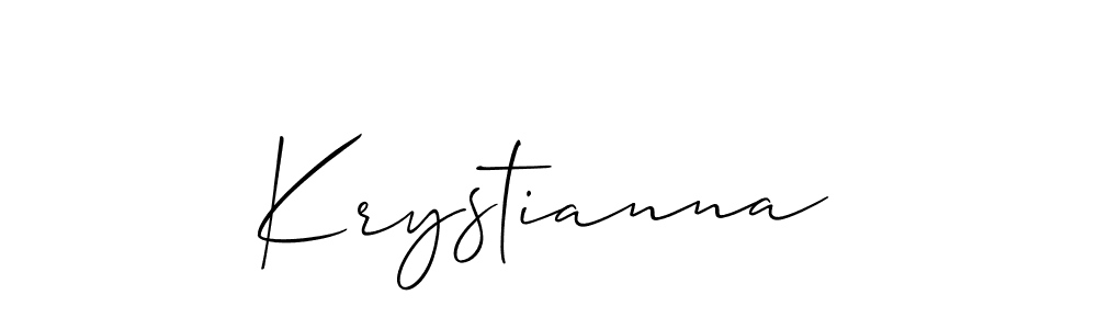 Also we have Krystianna name is the best signature style. Create professional handwritten signature collection using Allison_Script autograph style. Krystianna signature style 2 images and pictures png