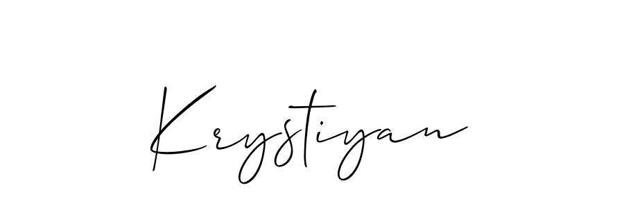 Similarly Allison_Script is the best handwritten signature design. Signature creator online .You can use it as an online autograph creator for name Krystiyan. Krystiyan signature style 2 images and pictures png