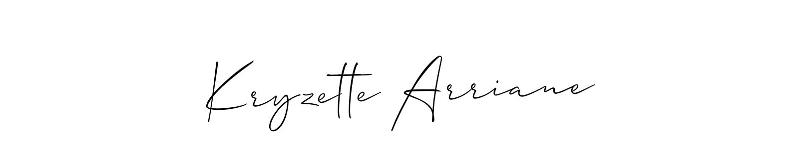 Also You can easily find your signature by using the search form. We will create Kryzette Arriane name handwritten signature images for you free of cost using Allison_Script sign style. Kryzette Arriane signature style 2 images and pictures png