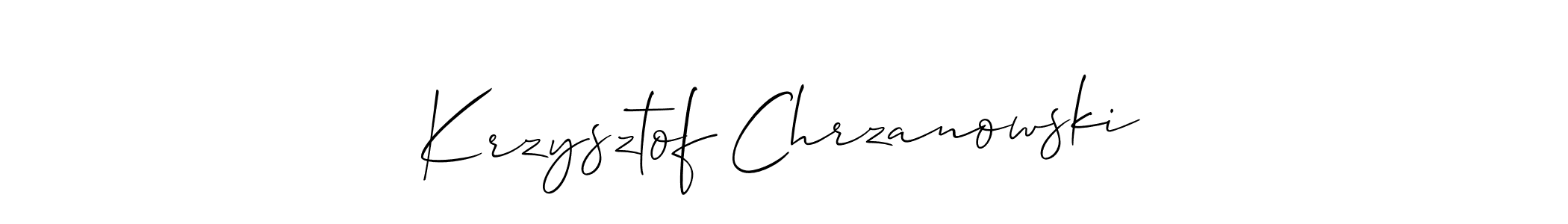 Use a signature maker to create a handwritten signature online. With this signature software, you can design (Allison_Script) your own signature for name Krzysztof Chrzanowski. Krzysztof Chrzanowski signature style 2 images and pictures png