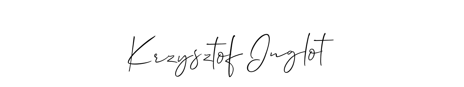 Create a beautiful signature design for name Krzysztof Inglot. With this signature (Allison_Script) fonts, you can make a handwritten signature for free. Krzysztof Inglot signature style 2 images and pictures png