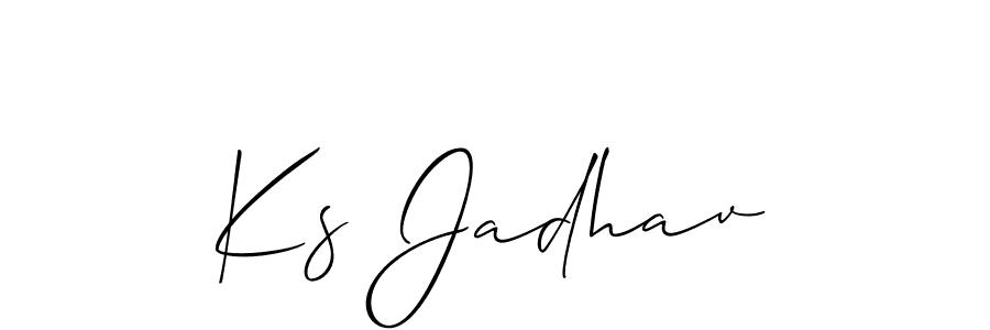 You can use this online signature creator to create a handwritten signature for the name Ks Jadhav. This is the best online autograph maker. Ks Jadhav signature style 2 images and pictures png