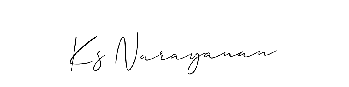 Make a beautiful signature design for name Ks Narayanan. Use this online signature maker to create a handwritten signature for free. Ks Narayanan signature style 2 images and pictures png