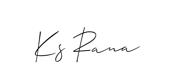 How to Draw Ks Rana signature style? Allison_Script is a latest design signature styles for name Ks Rana. Ks Rana signature style 2 images and pictures png