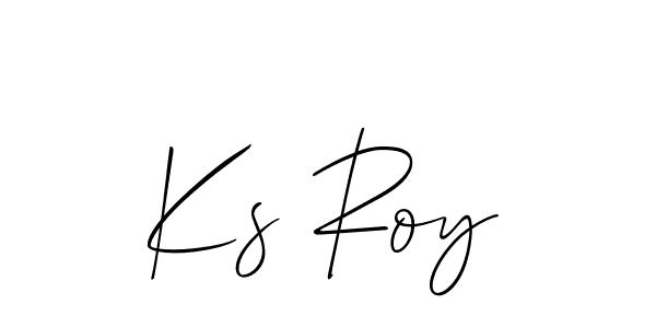 Make a beautiful signature design for name Ks Roy. With this signature (Allison_Script) style, you can create a handwritten signature for free. Ks Roy signature style 2 images and pictures png