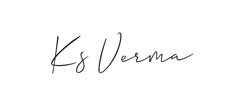 Make a beautiful signature design for name Ks Verma. Use this online signature maker to create a handwritten signature for free. Ks Verma signature style 2 images and pictures png