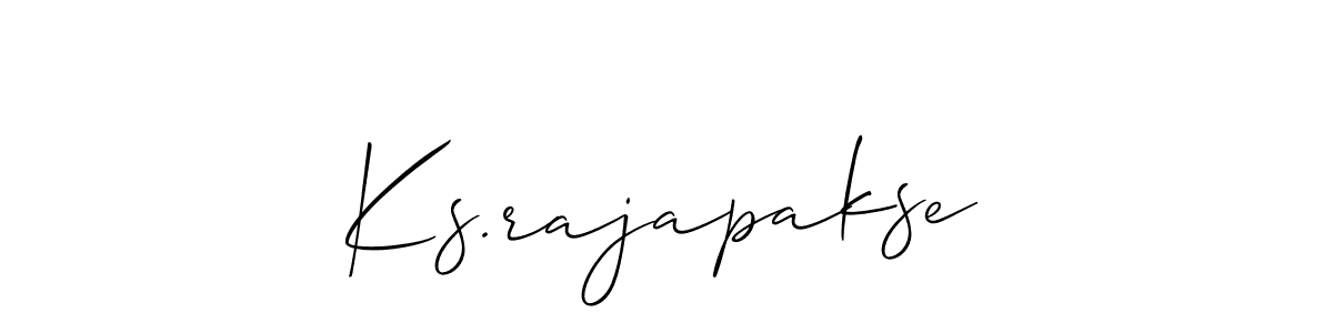You should practise on your own different ways (Allison_Script) to write your name (Ks.rajapakse) in signature. don't let someone else do it for you. Ks.rajapakse signature style 2 images and pictures png