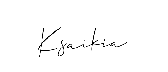 How to Draw Ksaikia signature style? Allison_Script is a latest design signature styles for name Ksaikia. Ksaikia signature style 2 images and pictures png