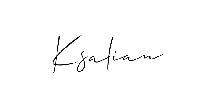 This is the best signature style for the Ksalian name. Also you like these signature font (Allison_Script). Mix name signature. Ksalian signature style 2 images and pictures png