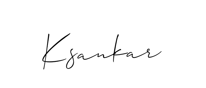 How to Draw Ksankar signature style? Allison_Script is a latest design signature styles for name Ksankar. Ksankar signature style 2 images and pictures png