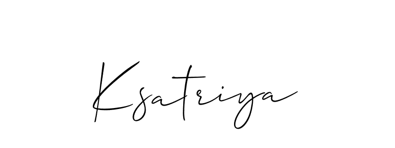 Also You can easily find your signature by using the search form. We will create Ksatriya name handwritten signature images for you free of cost using Allison_Script sign style. Ksatriya signature style 2 images and pictures png