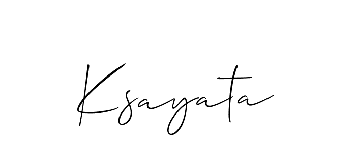 Best and Professional Signature Style for Ksayata. Allison_Script Best Signature Style Collection. Ksayata signature style 2 images and pictures png