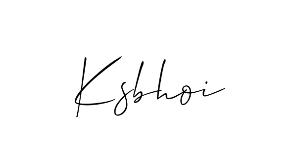 Make a beautiful signature design for name Ksbhoi. Use this online signature maker to create a handwritten signature for free. Ksbhoi signature style 2 images and pictures png