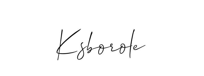 Best and Professional Signature Style for Ksborole. Allison_Script Best Signature Style Collection. Ksborole signature style 2 images and pictures png