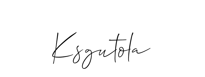 Similarly Allison_Script is the best handwritten signature design. Signature creator online .You can use it as an online autograph creator for name Ksgutola. Ksgutola signature style 2 images and pictures png