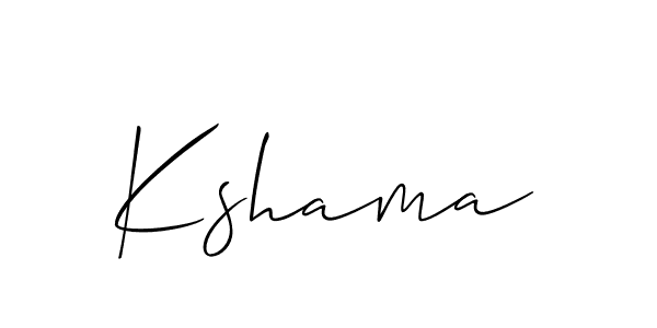 Also You can easily find your signature by using the search form. We will create Kshama name handwritten signature images for you free of cost using Allison_Script sign style. Kshama signature style 2 images and pictures png