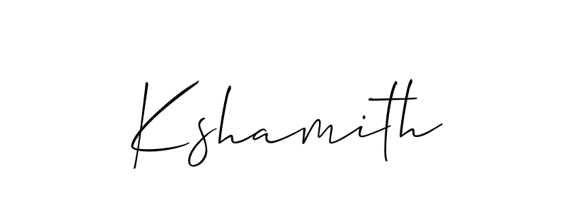 Similarly Allison_Script is the best handwritten signature design. Signature creator online .You can use it as an online autograph creator for name Kshamith. Kshamith signature style 2 images and pictures png