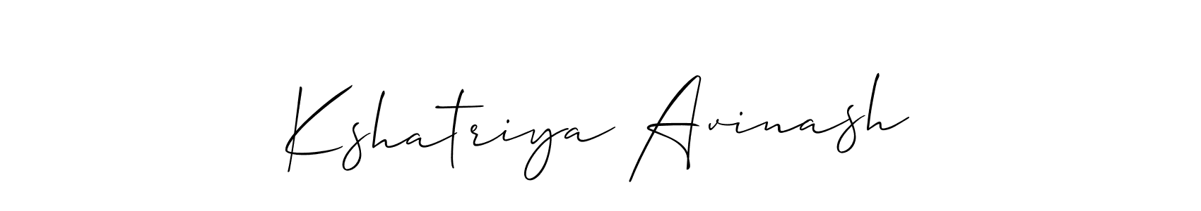 How to make Kshatriya Avinash signature? Allison_Script is a professional autograph style. Create handwritten signature for Kshatriya Avinash name. Kshatriya Avinash signature style 2 images and pictures png