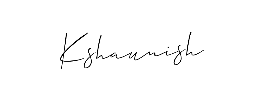 Create a beautiful signature design for name Kshaunish. With this signature (Allison_Script) fonts, you can make a handwritten signature for free. Kshaunish signature style 2 images and pictures png