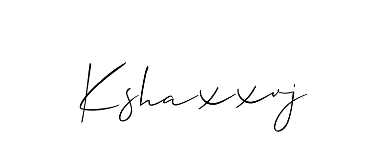 You should practise on your own different ways (Allison_Script) to write your name (Kshaxxvj) in signature. don't let someone else do it for you. Kshaxxvj signature style 2 images and pictures png