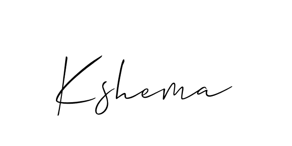 Create a beautiful signature design for name Kshema. With this signature (Allison_Script) fonts, you can make a handwritten signature for free. Kshema signature style 2 images and pictures png