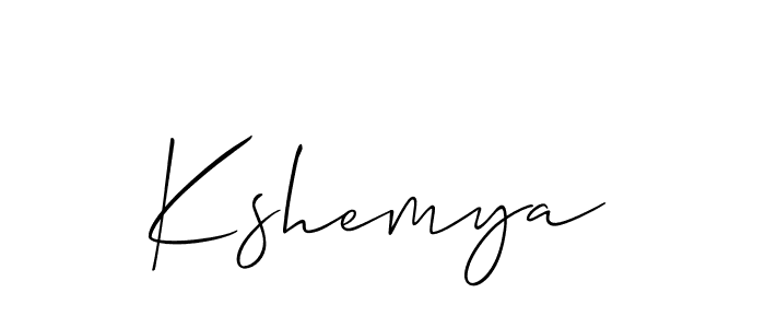 You should practise on your own different ways (Allison_Script) to write your name (Kshemya) in signature. don't let someone else do it for you. Kshemya signature style 2 images and pictures png