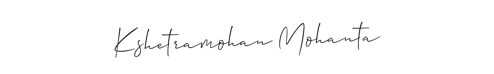 Design your own signature with our free online signature maker. With this signature software, you can create a handwritten (Allison_Script) signature for name Kshetramohan Mohanta. Kshetramohan Mohanta signature style 2 images and pictures png