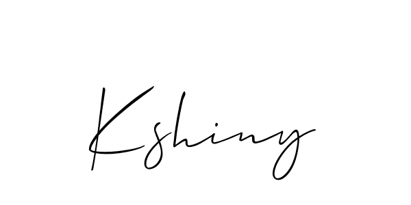 Kshiny stylish signature style. Best Handwritten Sign (Allison_Script) for my name. Handwritten Signature Collection Ideas for my name Kshiny. Kshiny signature style 2 images and pictures png