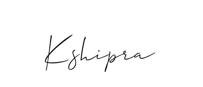 Best and Professional Signature Style for Kshipra. Allison_Script Best Signature Style Collection. Kshipra signature style 2 images and pictures png